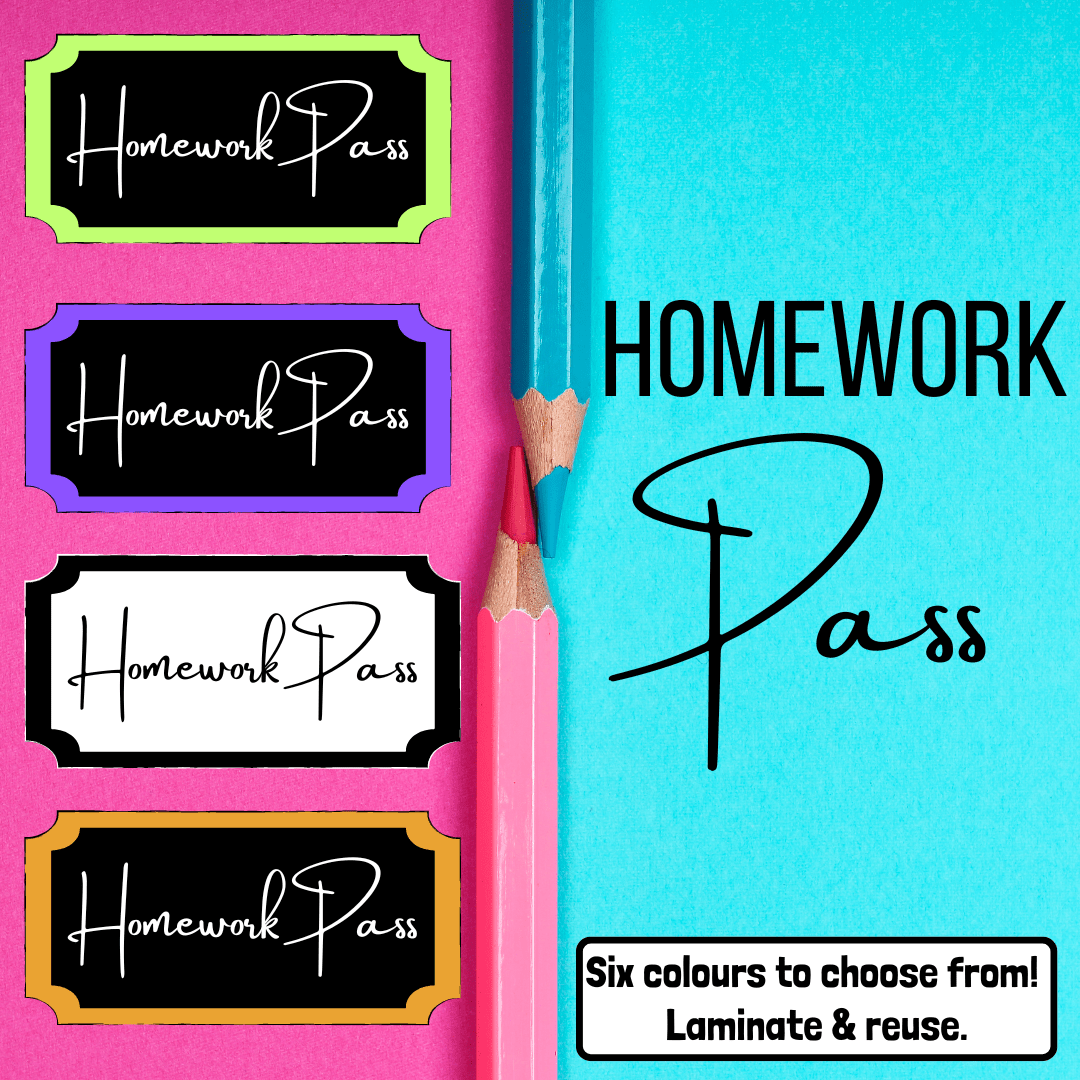 Mash > Infants > FREE Homework Pass Set